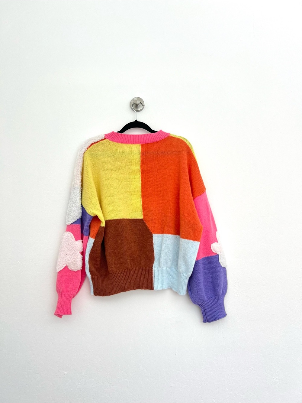 Colorful Color Block Cloud Sweater - Picture 5 of 7